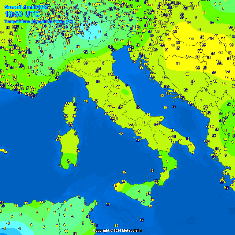 Temperature - point de rose